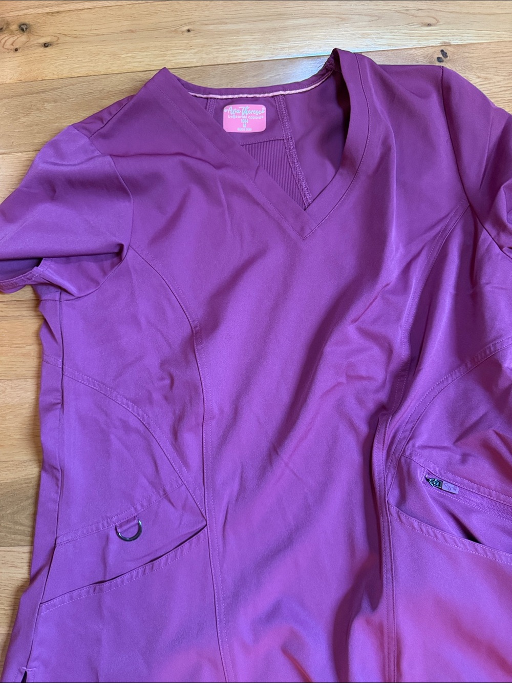HeartSoul V-Neck Scrub set in mauve